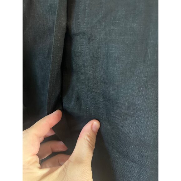 Bloomingdales Black 100% Linen Long Sleeve Button-Up Shirt XL NWT - Picture 9 of 11